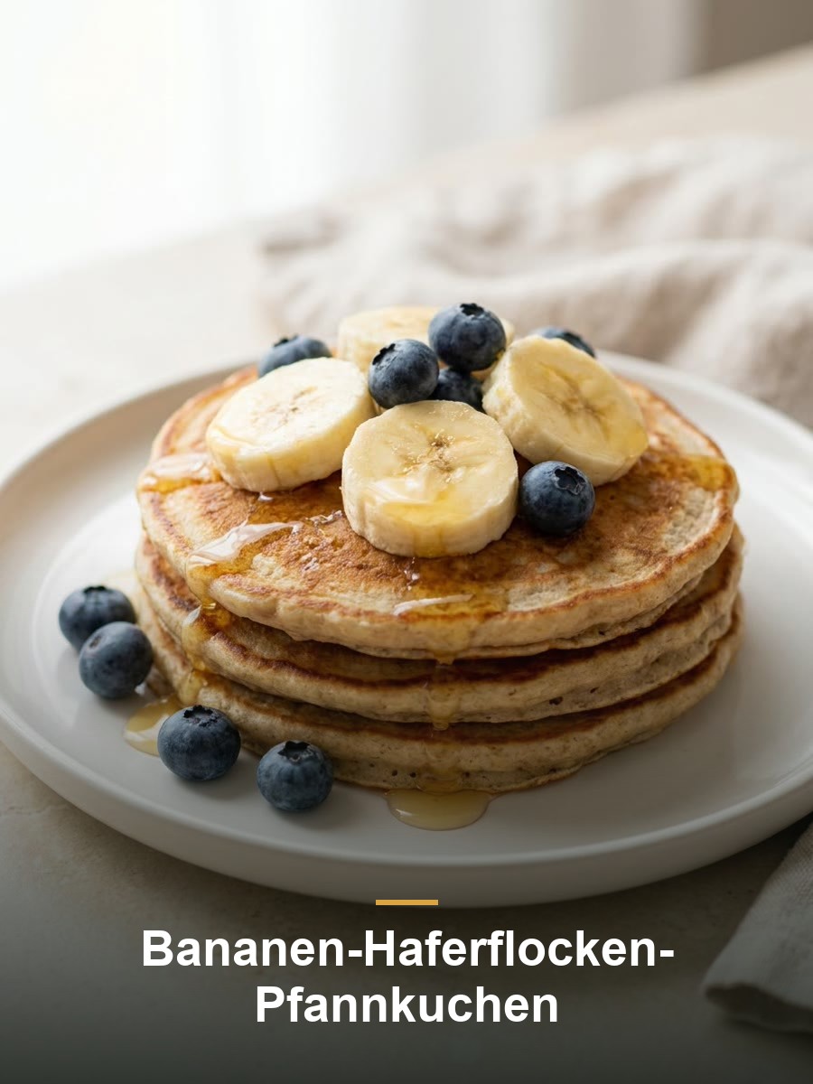 Bananen-Haferflocken-Pfannkuchen