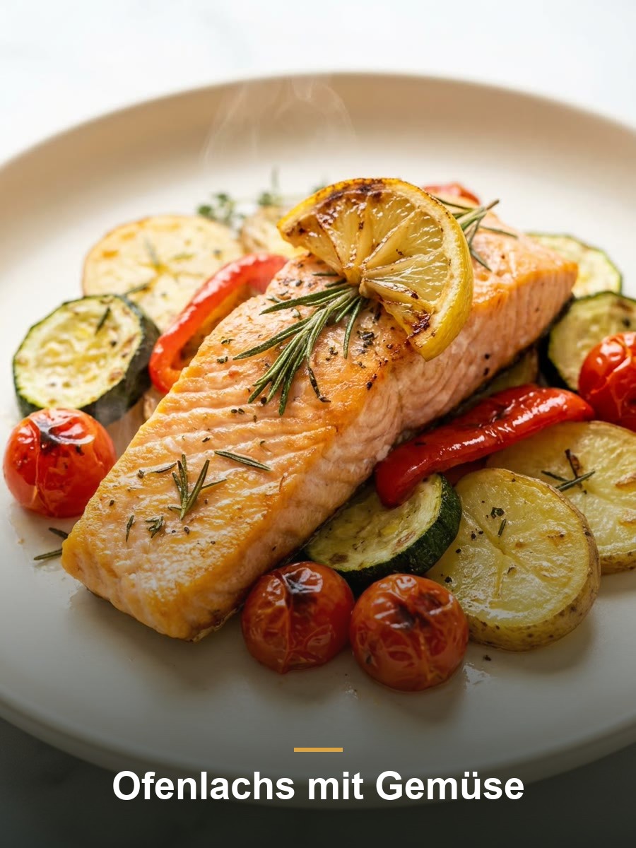 Ofenlachs mit Gemüse